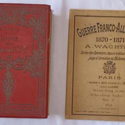 Livre + cartes guerre franco allemande 1870/1871