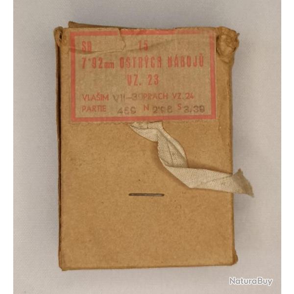 Boite vide munitions mauser tchque 1939 ww2
