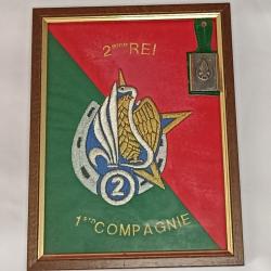 Cadre insignes légion du 2ème r.e.i.