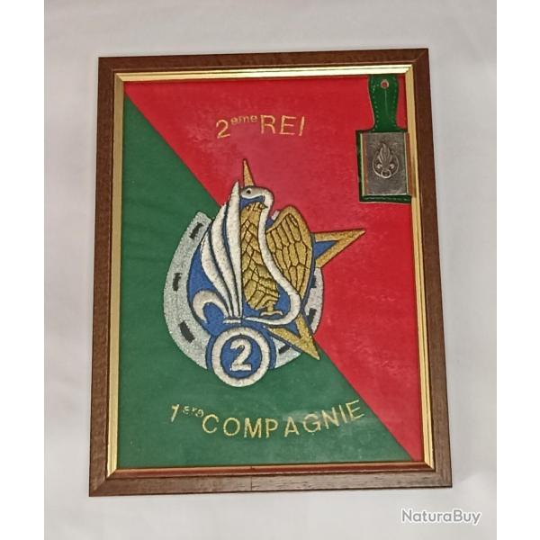 Cadre insignes lgion du 2me r.e.i.