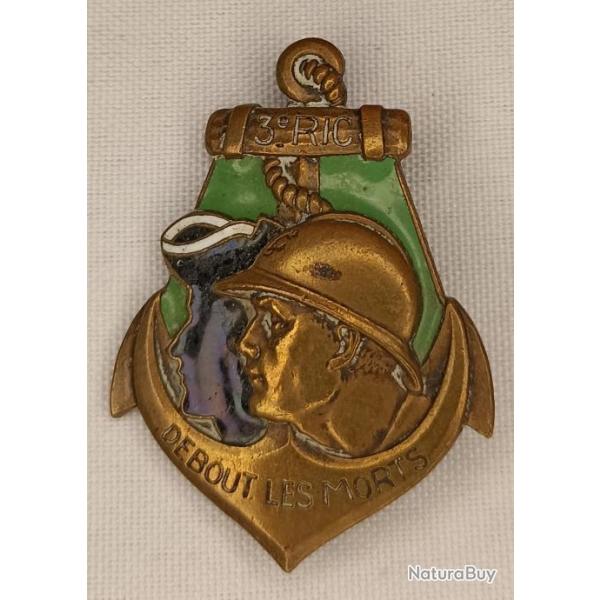 Insigne 3me rgiment infanterie colonial