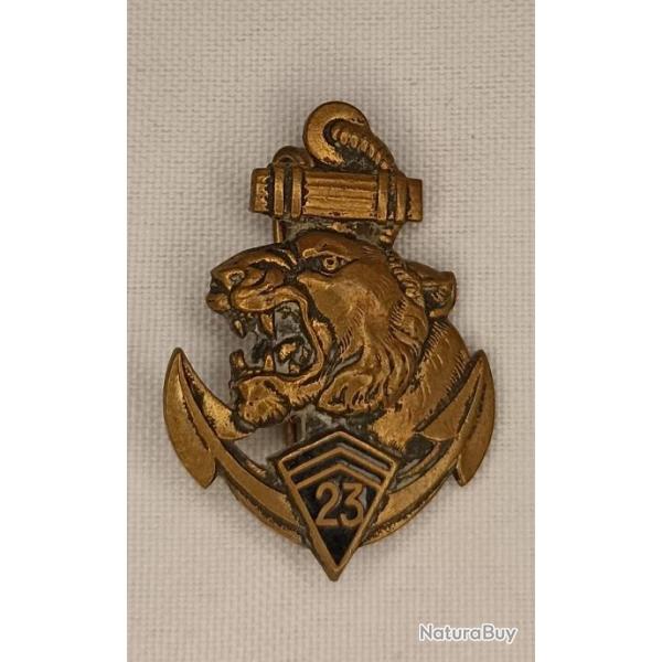 Insigne du 23me rgime infanterie colonial indochine