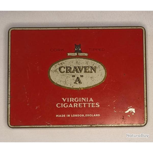 Boite  cigarettes anglaise CRAVEN "A" WW2