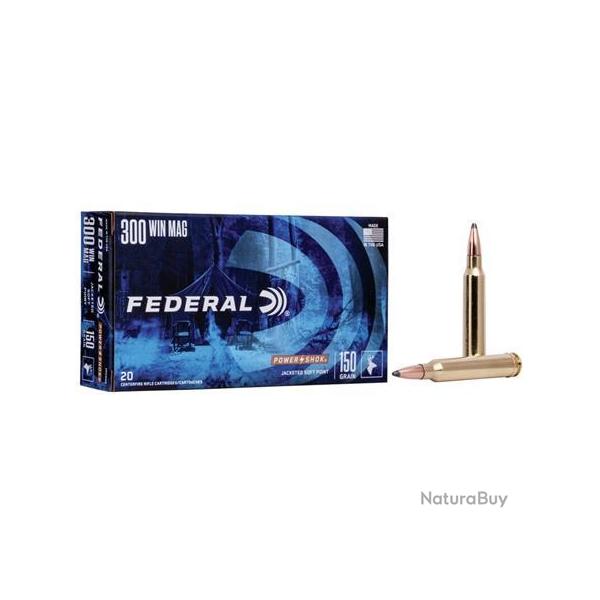 Munitions Federal Power Shok - Cal. 300 Win. Mag. - 150 grains