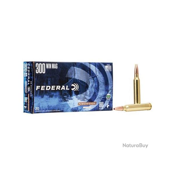 Munitions Federal Power Shok - Cal. 300 Win. Mag. - 180 grains