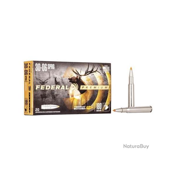Munitions Federal Premium Ogive Trophy Bonded Tip - Cal. 30-06 Sprg. - 180 grains