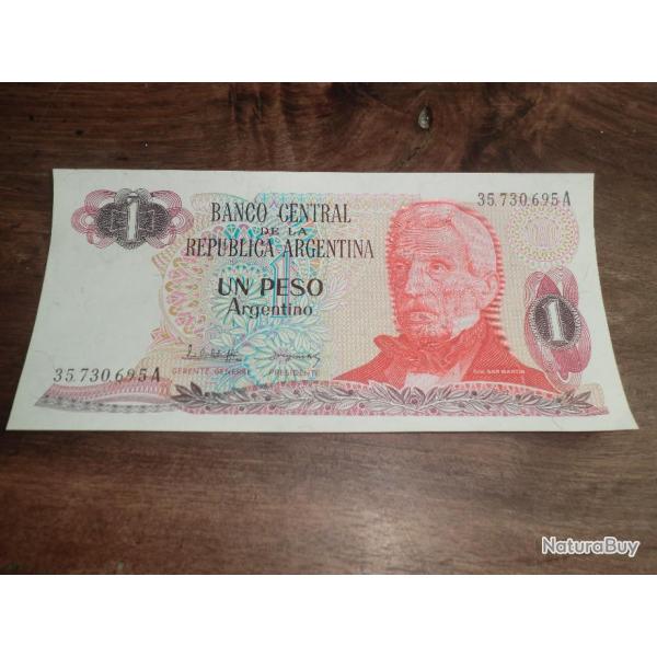 billet un peso rpublique argentina / 35.730.695 A