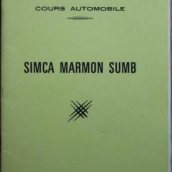 Manuel SIMCA MARMON SUMB edition 1986
