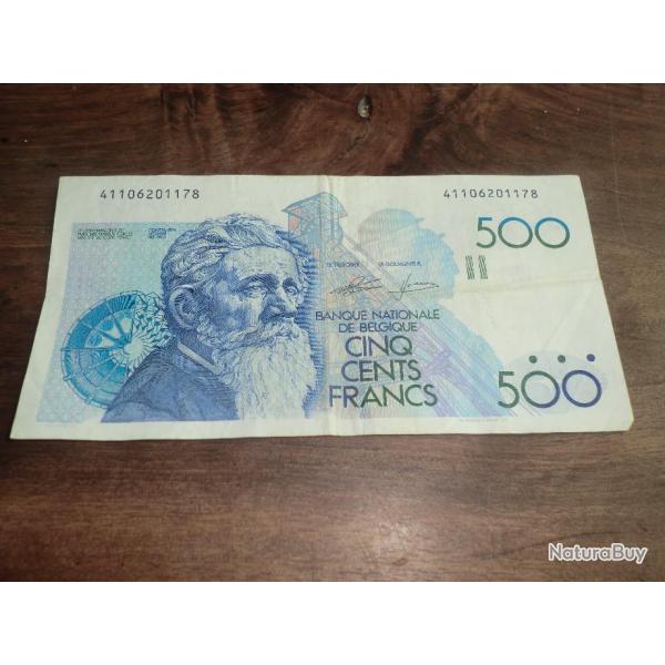 billet 500 francs belge constantin meunier  / 41106201178