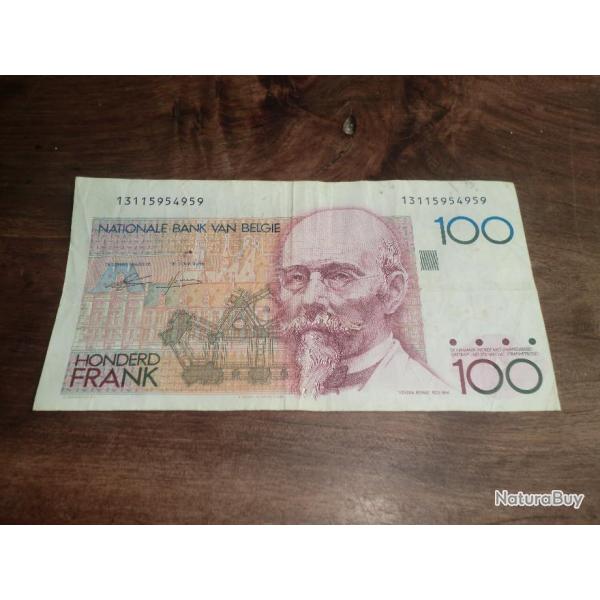 billet 100  francs belge / 13115954959