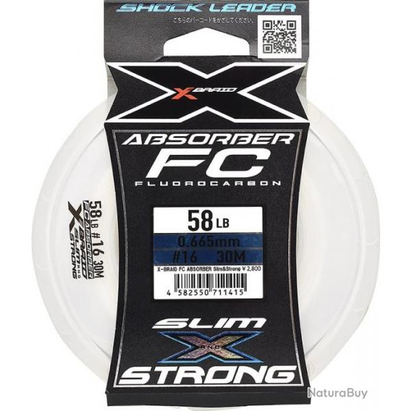 X BRAID X021 FC ABSORBER SLIM STRONG - 88 LBS - 30 m