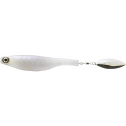 DARTSPIN PRO FOOBALL JIG 4 1/2 WHITE GHOST SILVER