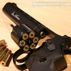 REVOLVER DAN WESSON Black 8" calibre 4.5 (.177) Billes acier
