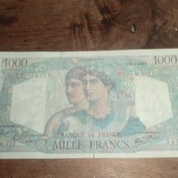 billet 1000 FRANCS  MINERVE ET HERCULE  / U.12.9.1946.U