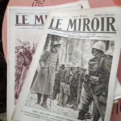 Lot de 49 journaux de guerre "le miroir"