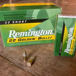 Lot de 10 boites de 50 munitions Remington 22 Short