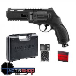 Pack Revolver de défense T4E TR50 Gen 2 HDR50 Cal50 - 13J - 100 billes, 5 cartouche CO2 et mallette