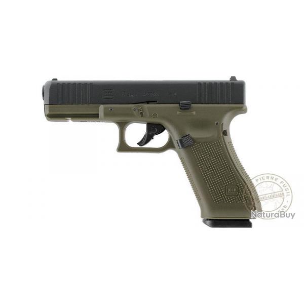 Pistolet  plomb CO2 4,5 mm BB - GLOCK 17 GEN5 - Blowback Vert kaki