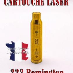 Cartoucher laser de réglage calibre 222 Remington - Envoi rapide depuis la France