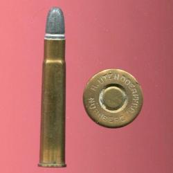 9 X 57 R Mauser - marquage : H.UTENDOERFFER  NÜRNBERG - balle plomb une gorge pointe arrondie