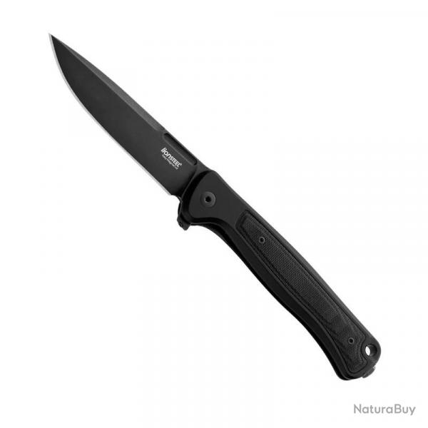 Couteau "Skinny Blackwash" alu / micarta, Couleur noir [Lionsteel]