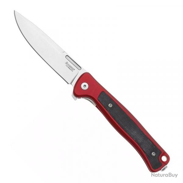 Couteau "Skinny" alu / micarta, Couleur rouge [Lionsteel]