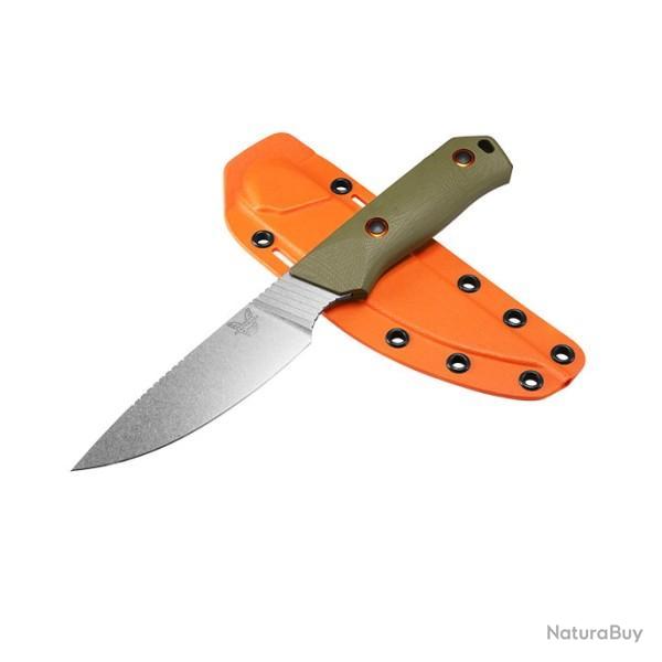 BEN15600-01 Couteau de chasse fixe Benchmade Raghorn? lame satine