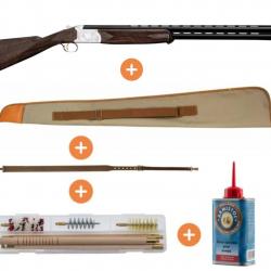 Pack Fusil Superposé Yildiz Luxe Calibre 20 Crosse Anglaise
