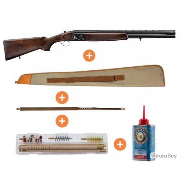 Pack Fusil De Chasse Superpos Country Bcassier Calibre 12/76