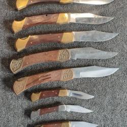 Lot de 8 couteaux pliants à réparer pour bricoleur 5 grands et 3 petits 5 le couteau !