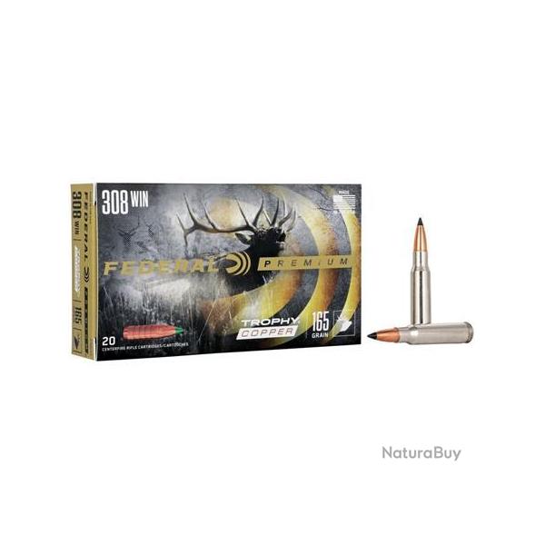 Munitions Federal Premium Ogive Trophy Copper - Cal. 308 Win. - 165 grains