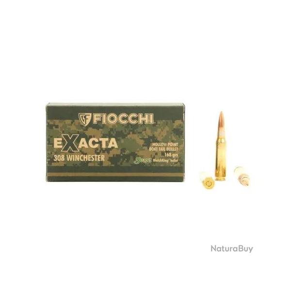 Munitions Fiocchi Exacta - Cal. 308 Win. - 168 grains