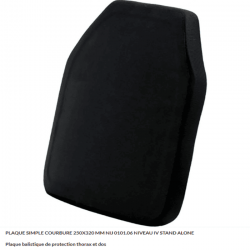 Plaque Balistique STAND ALONE Niveau NIJ IV / Fabriqué en France