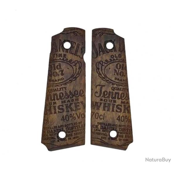 Plaquettes bois 1911 Jack Daniels