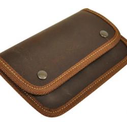 Pochette 10 Balles Grande Chasse Cuir Vieilli Fuzyon Chasse