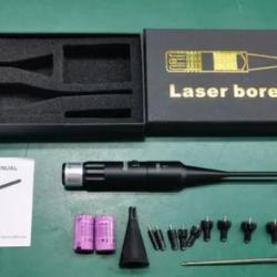 NOUVEAU Collimateur de réglage laser vert avec  16 adaptateurs améliorés et  tonnelle +2 piles