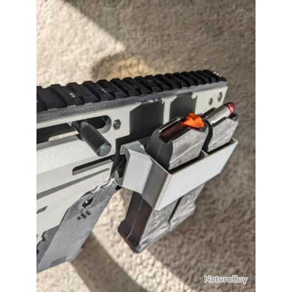 GLOCK  - Porte chargeur sur rail picatinny Glock -Over/Under Picatinny Glock Mag Holder- Print3D