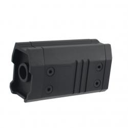 GARDE MAIN SILENCIEUX NOIR COURT 70MM