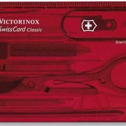 Carte multifonction SwissCard Classic Victorinox rouge