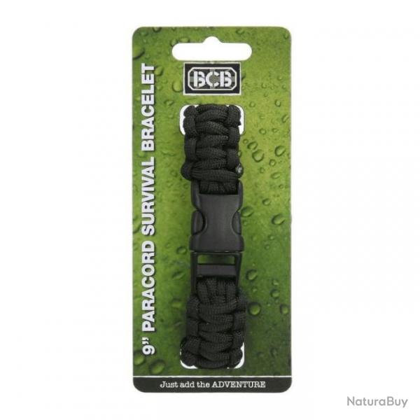 Bracelet paracorde BCB Paracord noir