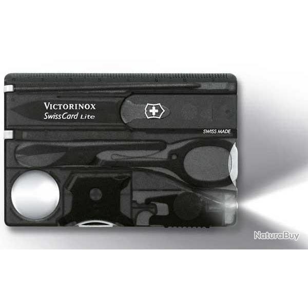 Carte multifonction SwissCard Lite Victorinox noire
