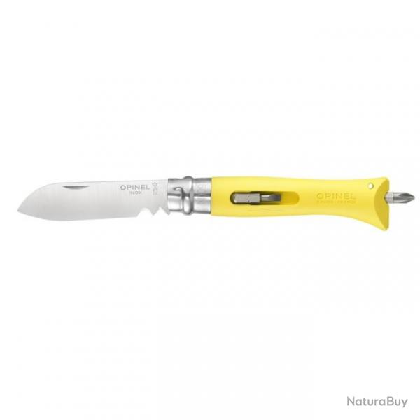 Couteau Opinel n9 Bricolage jaune