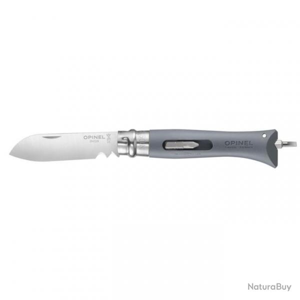 Couteau Opinel n9 Bricolage gris