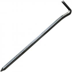 6 piquets de tente CAO carrés acier 160mm 5mmø