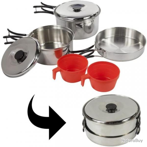 Popote inox Regatta Compact Cook Set 2 personnes