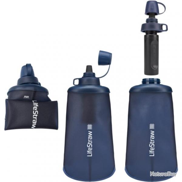 Filtre et gourde Lifestraw Flex Basic Peak Series 650 ml bleu