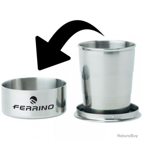 Tasse inox pliable Ferrino avec tui