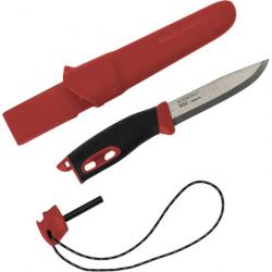 Couteau de survie Mora Companion Spark rouge