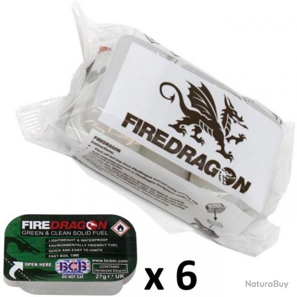 Combustible gel Fire Dragon (lot de 6 tablettes)