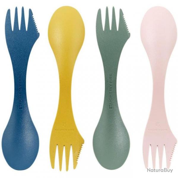 Lot de 4 couverts Light My Fire Spork Original Bio 4-Pack